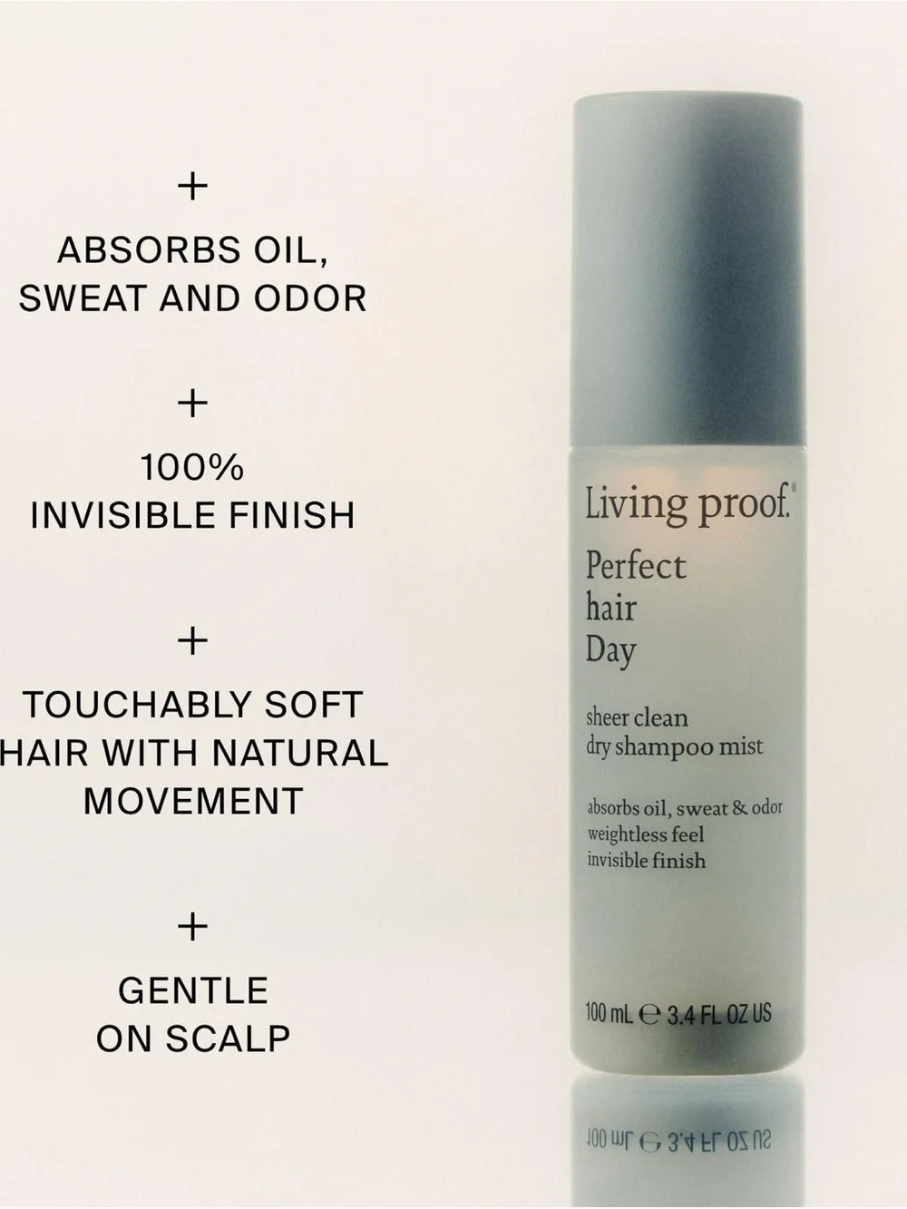 Living Proof Perfect Hair Day Sheer Clean Dry Shampoo Mist — White